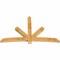 Ekena Millwork Alberta Rough Sawn Timber Gable Bracket, Western Red Cedar, 96"W x 60"H x 4"D x 6"F, 15/12 Pitch GBW096X60X0406ALB00RWR - alternate 5